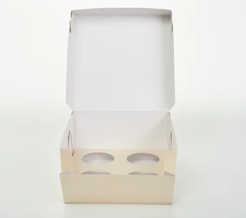 cod: 2999 (25u) CAJA 4 CUPCAKES MUFFINS CON CA U - medida: 18x18x6