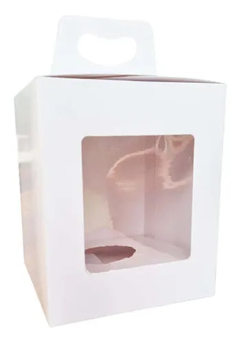 cod: 2130 (100u) CAJA PARA HUEVO DE PASCUA N 15 A 18 - BLANCA - medida: 0x0x0