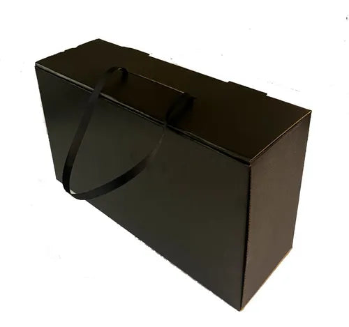 cod: 4402 (10u) CAJA ENVIOS ZAPATO, ROPA, NEGRO SIN CINTA - medida: 35x21x12