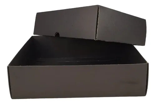cod: 128 (10u) CAJA 22X15X6 REGALOS NEGRO CARTON Base y Tapa (10U) COD: 128 - medida: 22x15x6