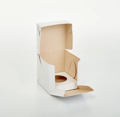 cod: 2537 (25u) CAJA 1 CUPCAKE MUFFIN CON CA U - medida: 10x10x4