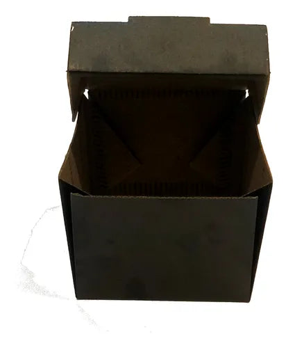 cod: 2850 (10u) CAJA DE CARTÓN PARA MATE BOMBILLA TAZA . NEGRO - medida: 15x15x12