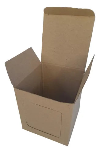 cod: 327 (10u) CAJA 10X10X10 REGALO KRAFT CORRUGADO ESTUCHE (10U) COD: 327 - medida: 10x10x3