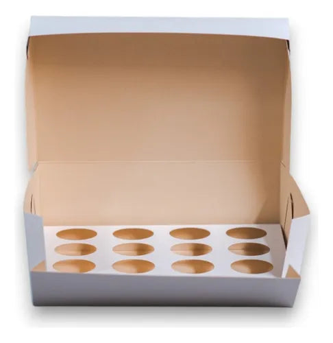 cod: 3792 (25u) CAJA 12 MINICUPCAKES CON CA SHOT U - medida: 26x18x5.4