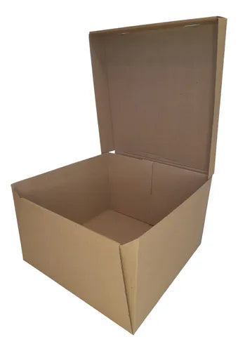 cod: 138 (10u) CAJA TORTA APILABLE KR CORRUGADO AUT 26x26x16 - medida: 26x26x16