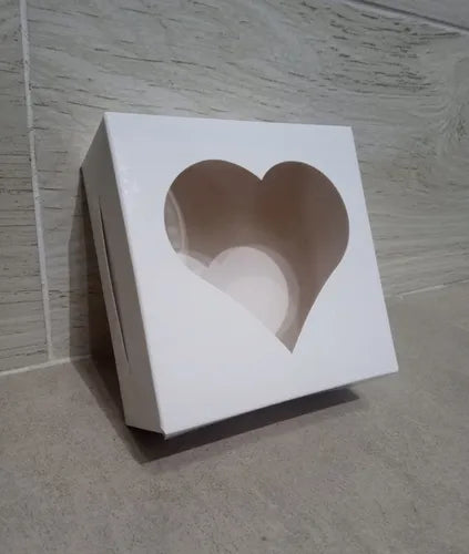 cod: 2727 (20u) CAJA C/VISOR CORAZON GOLOSINAS BOMBONES - medida: 12x12x10