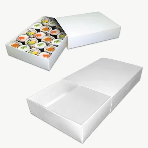 cod: 3859 (50u) CAJAS PARA SUSHI TIPO FOSFORERA ELEGANTES SOLIDAS - medida: 26x18x10