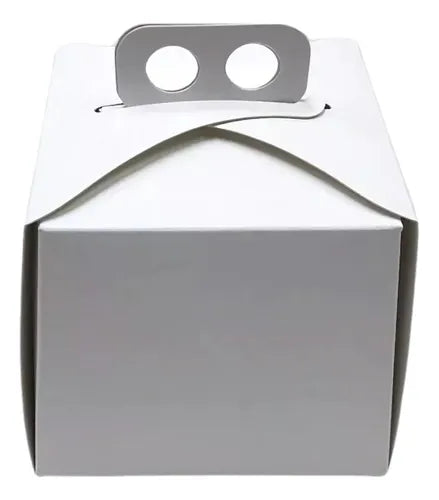cod: 2572 (10u) CAJAS BLANCAS PARA TORTAS  AGING PANADERIA - medida: 10x10x5