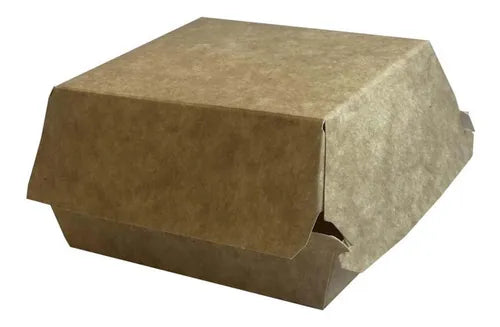 cod: 2108 (50u) CAJA PARA HAMBURGUESA - KRAFT - medida: 0x0x0