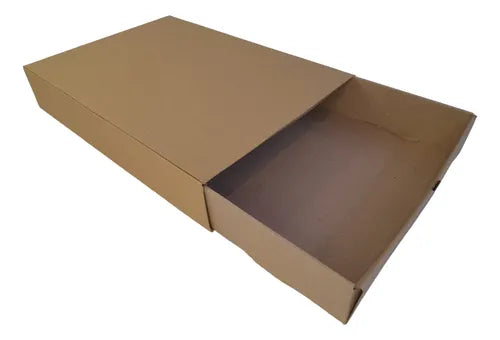 cod: 242 (10u) CAJA 39X27.5X7 ORGANIZADORA KRAFT CORRUGADO Base y Funda (10U) COD: 242 - medida: 39x27.5x7