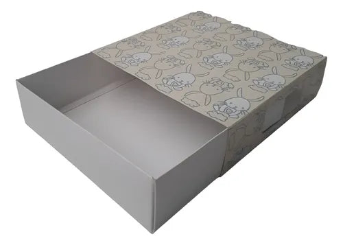 cod: 189 (10u) CAJA AJUAR COL CARTON  B/F 20x20x6 - medida: 20x20x2