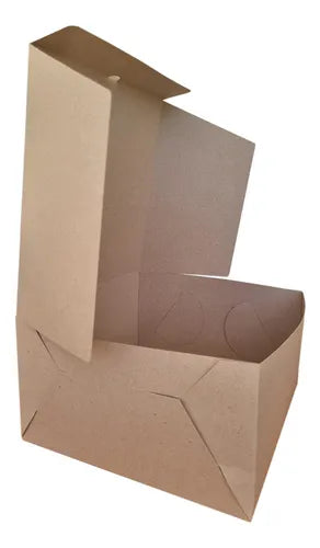 cod: 3876 (50u) CAJA COFRE CATERING / LCH MAXI - TOTAL KRAFT - medida: 27x27x6