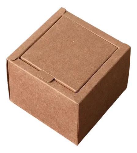 cod: 555 (10u) CAJA REGALOS AUTOARMABLE BORDE KRAFT 10.5 X 10.5 X 6 (10U) COD: 555 - medida: 10.5x10.5x6