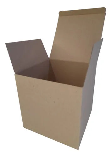 cod: 106 (10u) CAJA 20X20X20 CUBO KRAFT CORRUGADO ESTUCHE (10U) COD: 106 - medida: 20x20x20