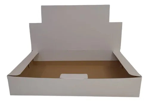 cod: 063 (10u) CAJA 29X18X5 EXHIBIDORA BLANCO CARTON EXB (10U) COD: 063 - medida: 29x18x5