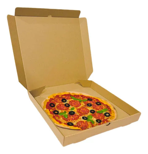 cod: 4400 (25u) CAJAS PARA PIZZA MICRO M/M GRANDE 35 PAQ  LISAS - medida: 35x35x4.5