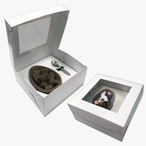 cod: 3266 (10u) CAJA PARA HUEVOS DE PASCUA Nº 12 Y 15 MEDIO HUEVO - medida: 20x20x10