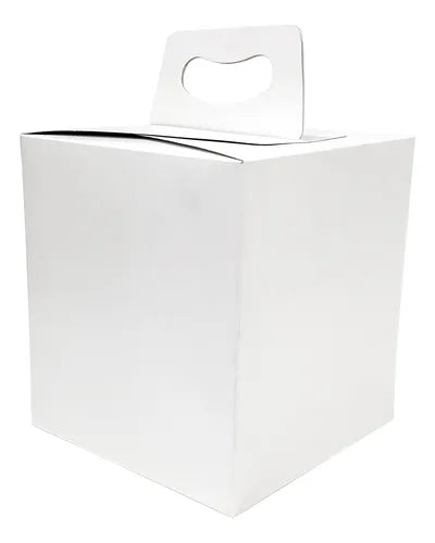 cod: 2961 (10u) CAJA ESTUCHE PARA PAN DULCE 1/2 KILO BLANCO - medida: 17x14x14