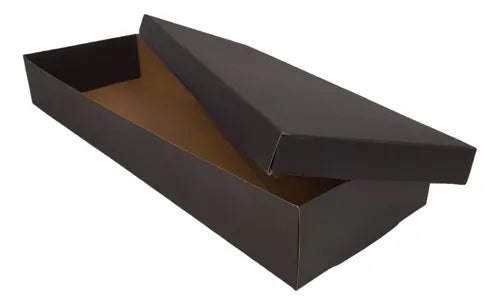 cod: 092 (10u) CAJA 36X12X5 REGALOS NEGRO CARTON Base y Tapa (10U) COD: 092 - medida: 36x12x5