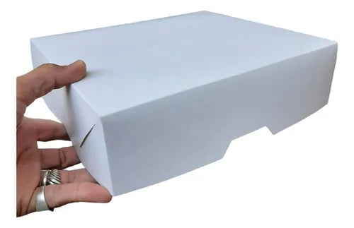 cod: 3565 (5u) CAJA BLANCA  COOKIES ALFAJORES DEGUSTACION 24,5 - medida: 24x21x6.5