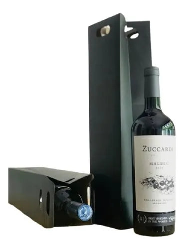 cod: 4473 (20u) BOLSA CAJA PARA VINO CARTÓN 1 BOT  RESISTENTES - medida: 40x9x9