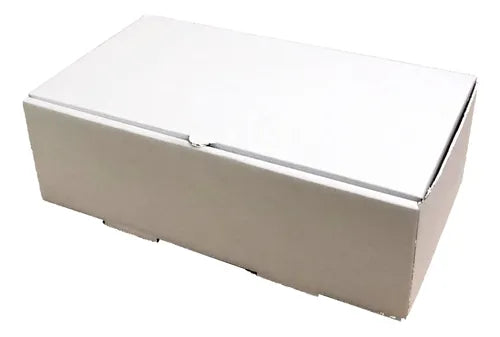 cod: 3717 (25u) CAJA CHATITAS BUFANDA ALPARGATAS REPUESTO BLANCA - medida: 25x14x8