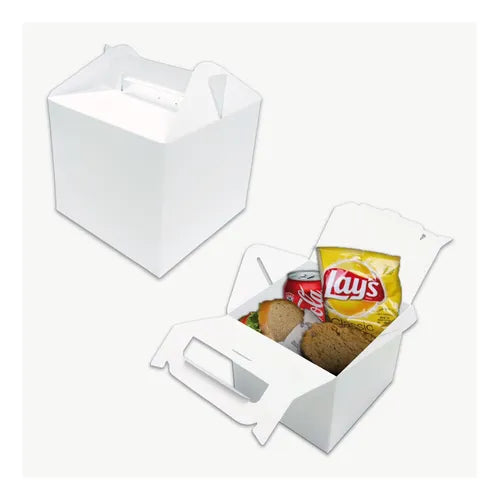 cod: 3050 (25u) CAJAS PARA DELIVERY TAKE AWAY 18.5.5 MANIJA  25 - medida: 18.5x18.5x16