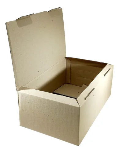 cod: 3766 (2u) CAJAS PARA ZAPATILLAS DE NIÑO 50  COLOR MARRON - medida: 25x15x9