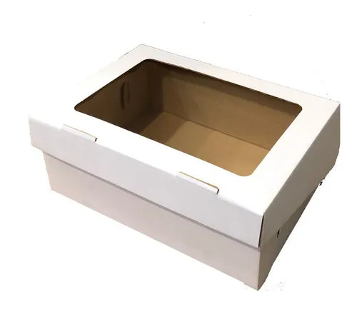 cod: 3826 (100u) CAJAS ENVASES ROPA REPUESTO ENVIOS C/VISOR B/M 19 - medida: 26x19x5