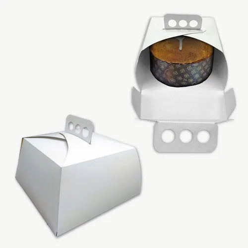 cod: 3375 (100u) CAJAS PARA PAN DULCE PANETTONE 1 KG   CON MANIJA - medida: 21x21x11
