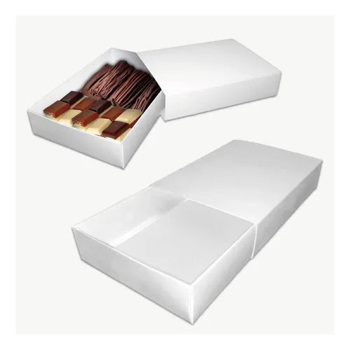 cod: 3842 (100u) CAJA FOSFORERA PARA CHOCOLATES COOKIES BOMBONES - medida: 26x18x10