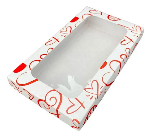 cod: 2880 (10u) CAJA CHICA CON VISOR 15,5 CHOCOLATES BOMBONES - medida: 15.5x9x3