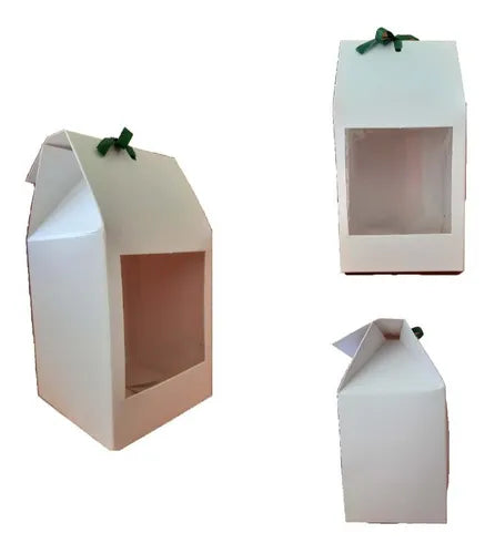 cod: 2141 (25u) CAJA PARA HUEVO DE PASCUA C/SOPORTE - BLANCA - medida: 0x0x0