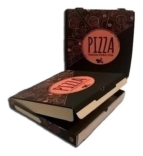 cod: 2318 (100u) CAJAS DE PIZZA MICROCORRUGADAS GRANDES IMPRESAS - medida: 0x0x0