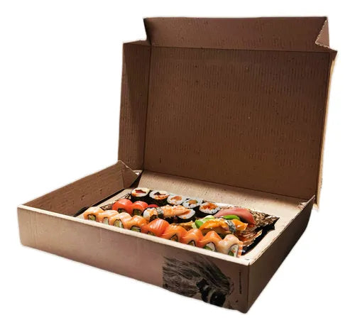 cod: 3978 (100u) CAJA PREMIUM SUSHI ALFAJOR APTA LÍQUIDOS - medida: 28x20x5
