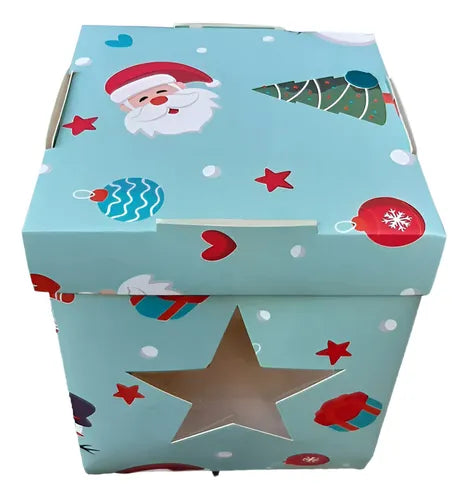 cod: 2937 (10u) CAJAS PARA PAN DULCE EXPLOSIVA DE 500 GR. ESTAMPADA - medida: 17x14x14