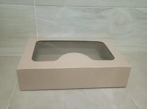 cod: 4145 (20u) CAJA CON VISOR MULTIUSOS IDEAL PICADAS, BOX DESAYOS - medida: 30x20x15