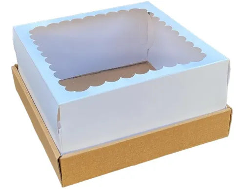 cod: 3147 (10u) CAJA BOX MINI DESAYO PORCIÓN TORTA   10 - medida: 20x20x10