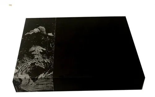 cod: 3979 (100u) CAJA PREMIUM SUSHI ALFAJOR IMPRESA NEGRO - medida: 28x20x5
