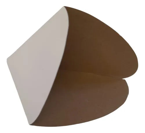 cod: 283 (10u) CONO 26X14 PAPAS BLANCO CARTON AUTOARMABLE (10U) COD: 283 - medida: 26x14x0