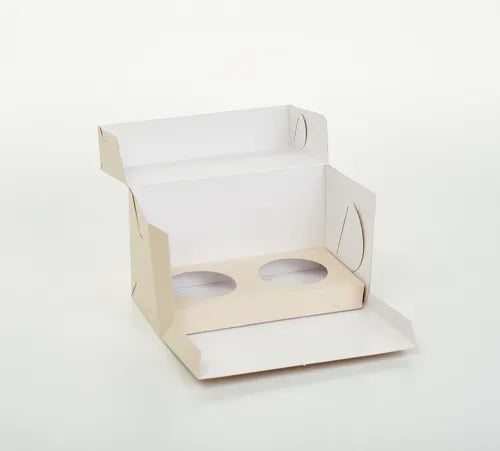 cod: 3000 (25u) CAJA 2 CUPCAKES MUFFINS CON CA  U - medida: 18x10x9