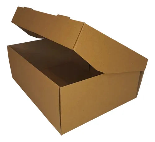 cod: 085 (10u) CAJA ZAPATOS CON TACO AUTOARMABLE 31X23X11 (10U) COD:085 - medida: 31x23x11