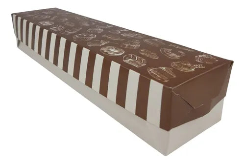 cod: 082 (10u) CAJA 28X6.5X5 MACCARONS COOKIES BLANCO CARTON Base y Tapa (10U) COD: 082 - medida: 74x74x74