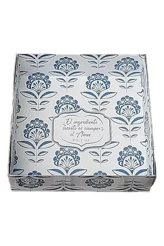 cod: 3647 (10u) CAJA C/TAPA DE ACETATO  -10 D- CHEESECAKE - medida: 25x25x12