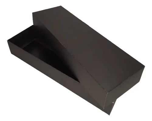 cod: 054 (10u) CAJA 45X14X7.5 REGALOS NEGRO CARTON Base y Tapa (10U) COD: 054 - medida: 45x14x7