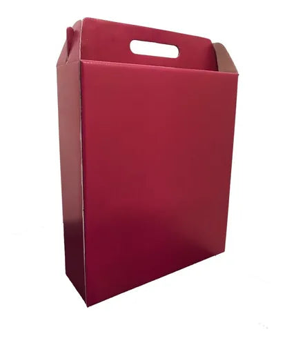 cod: 4318 (350u) CAJA  ESTUCHE MALETIN PARA 3 BOTELLAS VINO ESTAMPADO - medida: 33x28.5x9.5