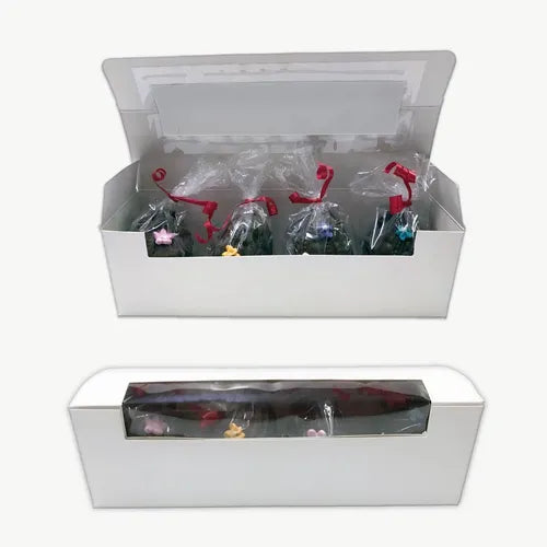 cod: 3609 (25u) CAJA PARA HUEVOS DE PASCUA Nº 6 Y 7  C/VENTANA - medida: 24x7x7