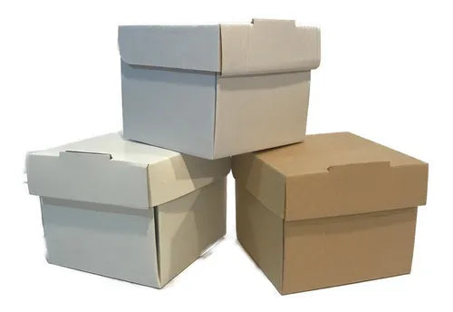 cod: 2586 (50u) CAJA BOX CUBO KRAFT ENVÍOS MULTIUSOS    Í. - medida: 10x10x10