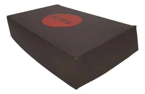 cod: 051 (10u) CAJA 29X18X5 SUSHI COL CARTON LAMINADO AUTOARMABLE (10U) COD: 051 - medida: 29x18x5