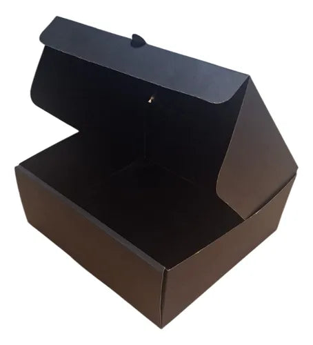 cod: 380 (10u) CAJA AUTOARMABLE NEGRO REGALOS 19X19X8 (10U) COD: 380 - medida: 19x19x8